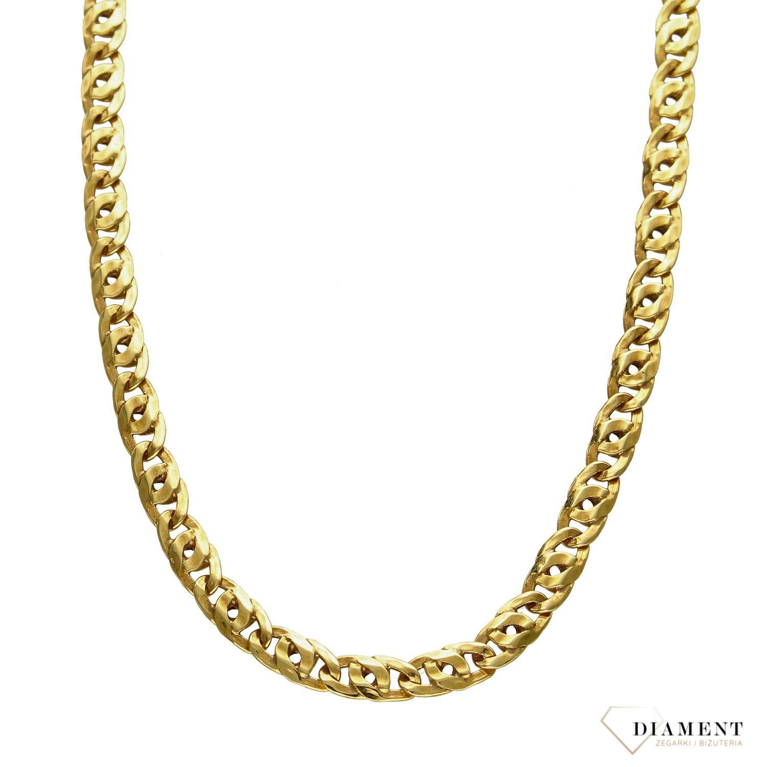 Złoty łańcuszek 585 o szerokości 5 mm DIA-LAN-1249-585 5mm.jpg